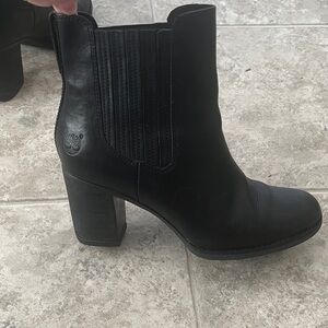 Timberland Black Heeled Boots